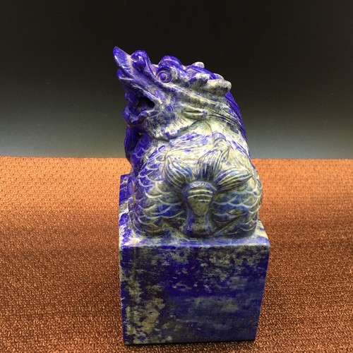 천연원석 라피스라줄리 관상용 청금석 580g AAAAA H10.5 W5.5 L5.5cm (1점）