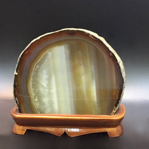 천연 원석 관상용 아게이트 Agate 마노 534g H10cmW11cm (1점)