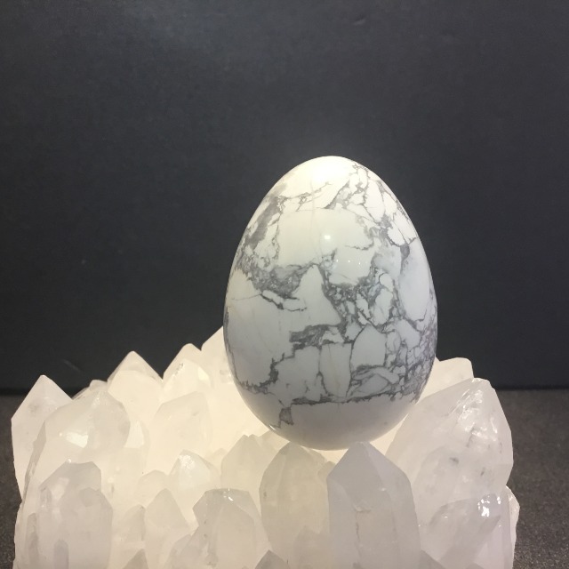 천연원석 마그네사이트 에그스톤 계란형 관상용 94g H5x3.5cm　