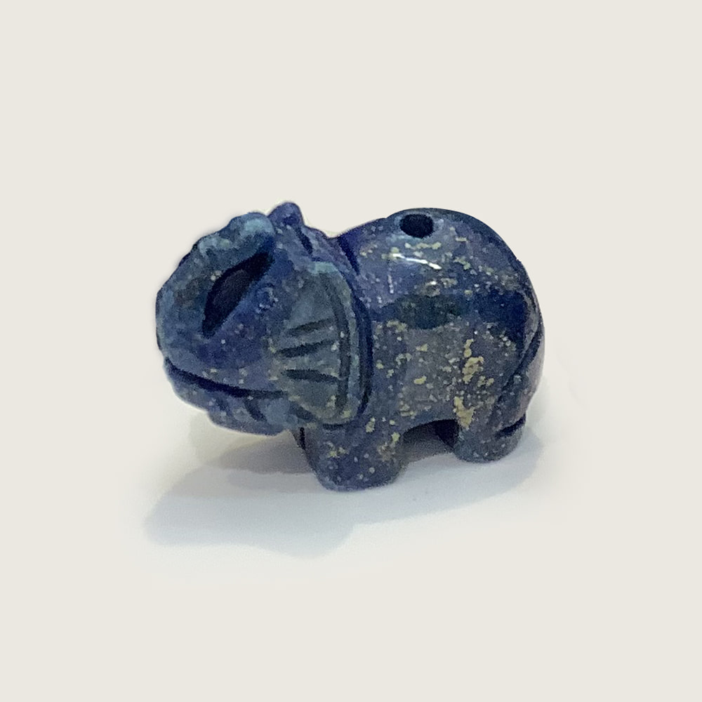 천연원석 관상용 재운 라피스라줄리 코끼리 15g h2x3cm