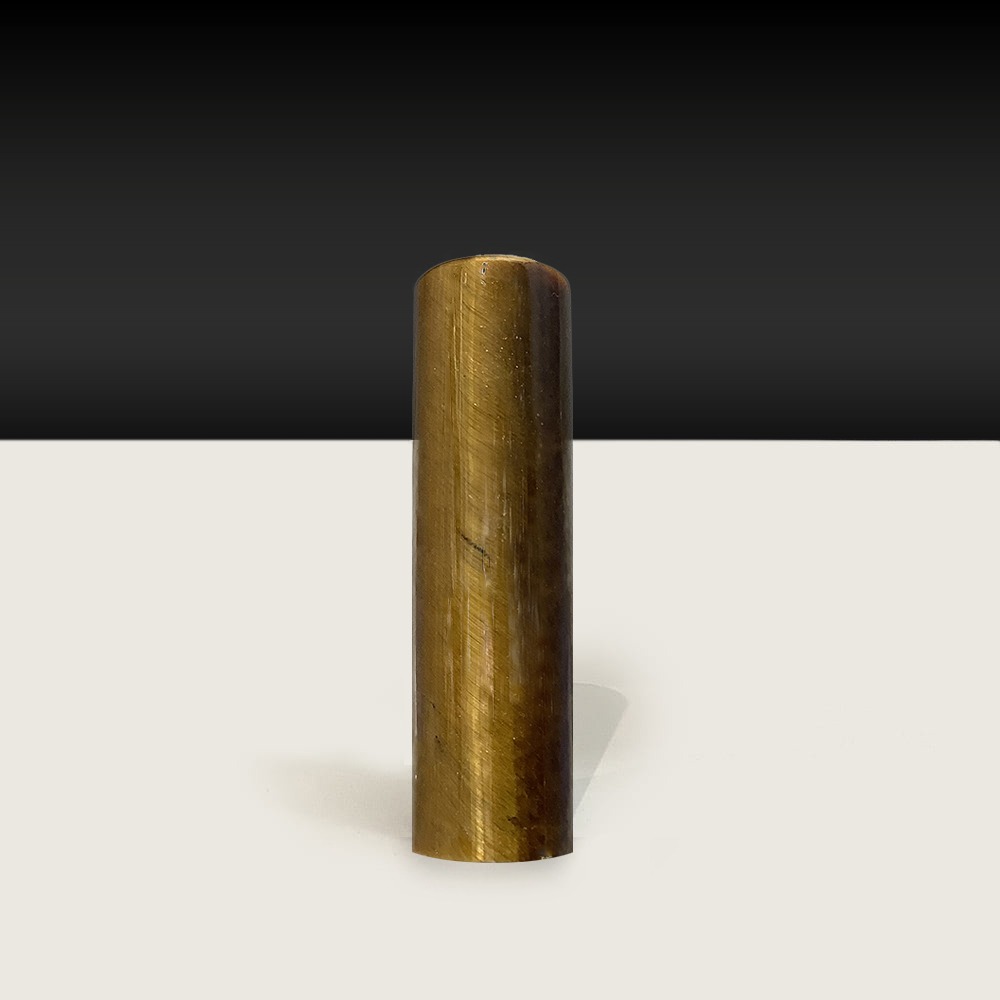 천연원석 호안석 타이거아이 도장 32g h5.5×1.5cm (1점)