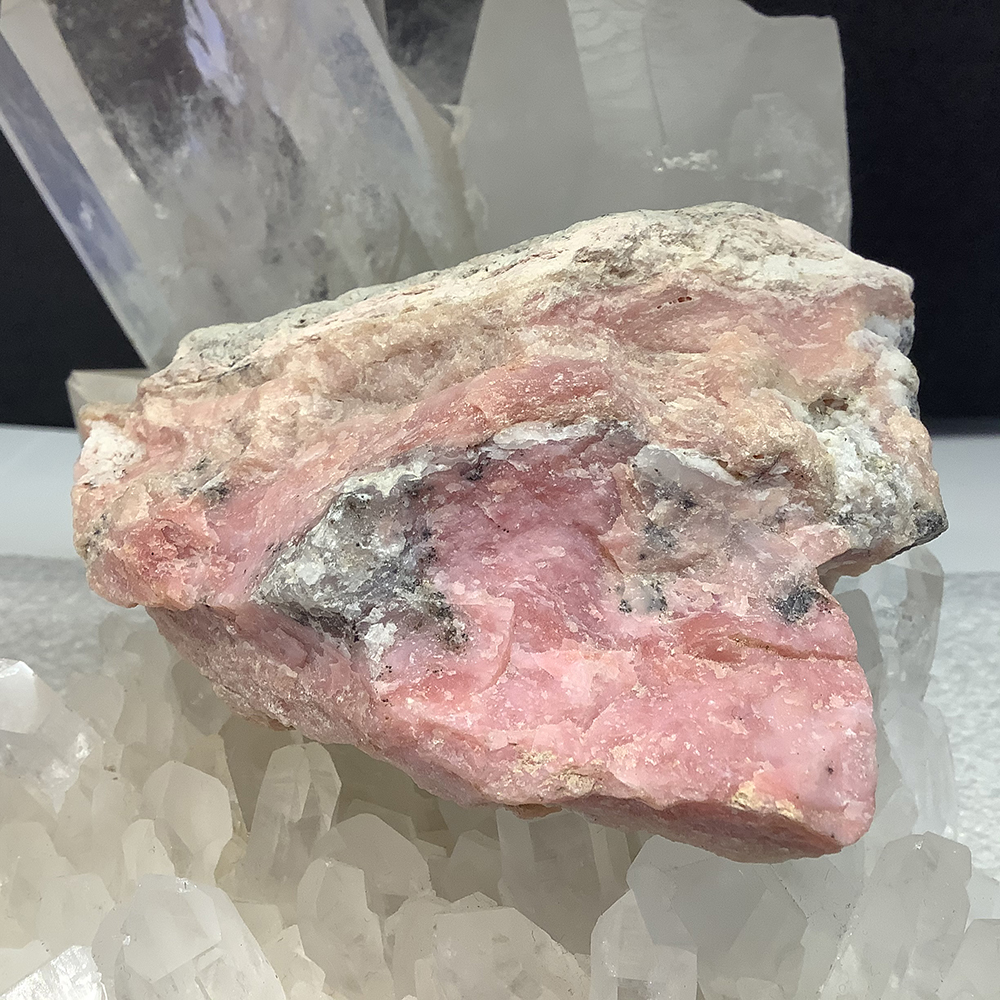 천연원석  관상용 핑크오팔 클러스터 308g h 5x10.5cm (1점)