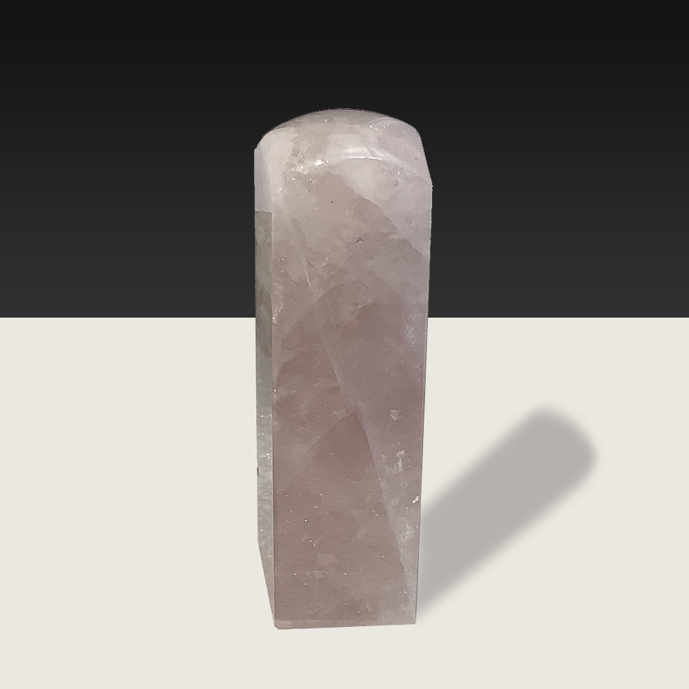 천연원석 로즈쿼츠 장미석 관상용  57g h6.5×1.8cm (1점)
