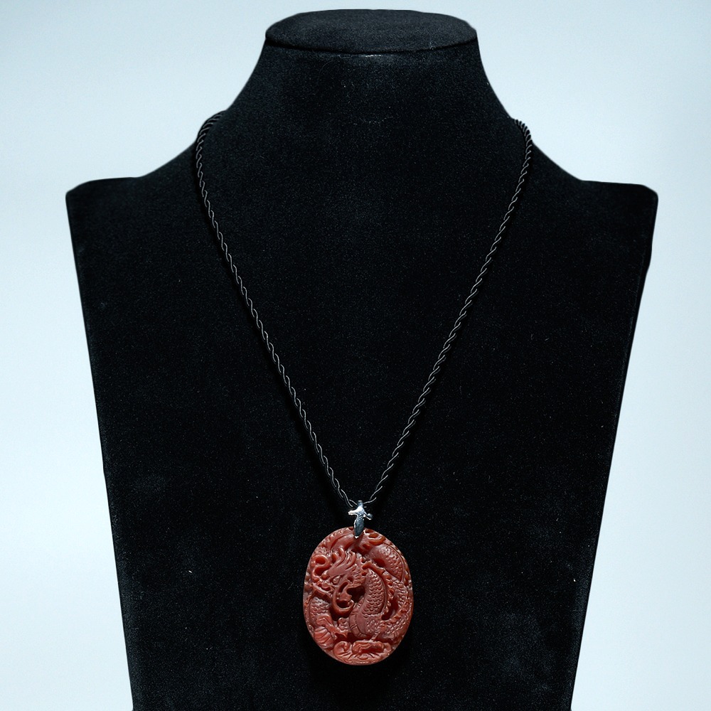 천연원석 용조각 홍마노 h 5.5×3.5cm  목걸이