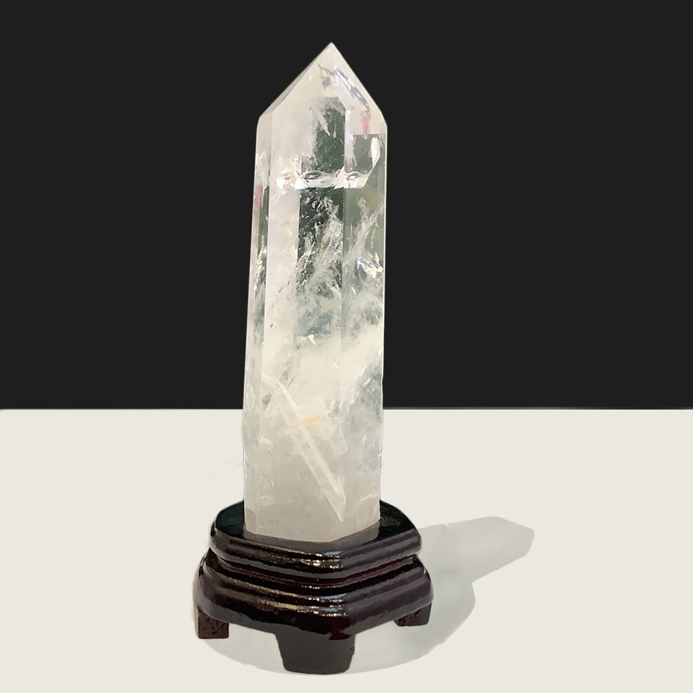 천연원석 백수정 육각 포인트 574g h19x5cm (1점)