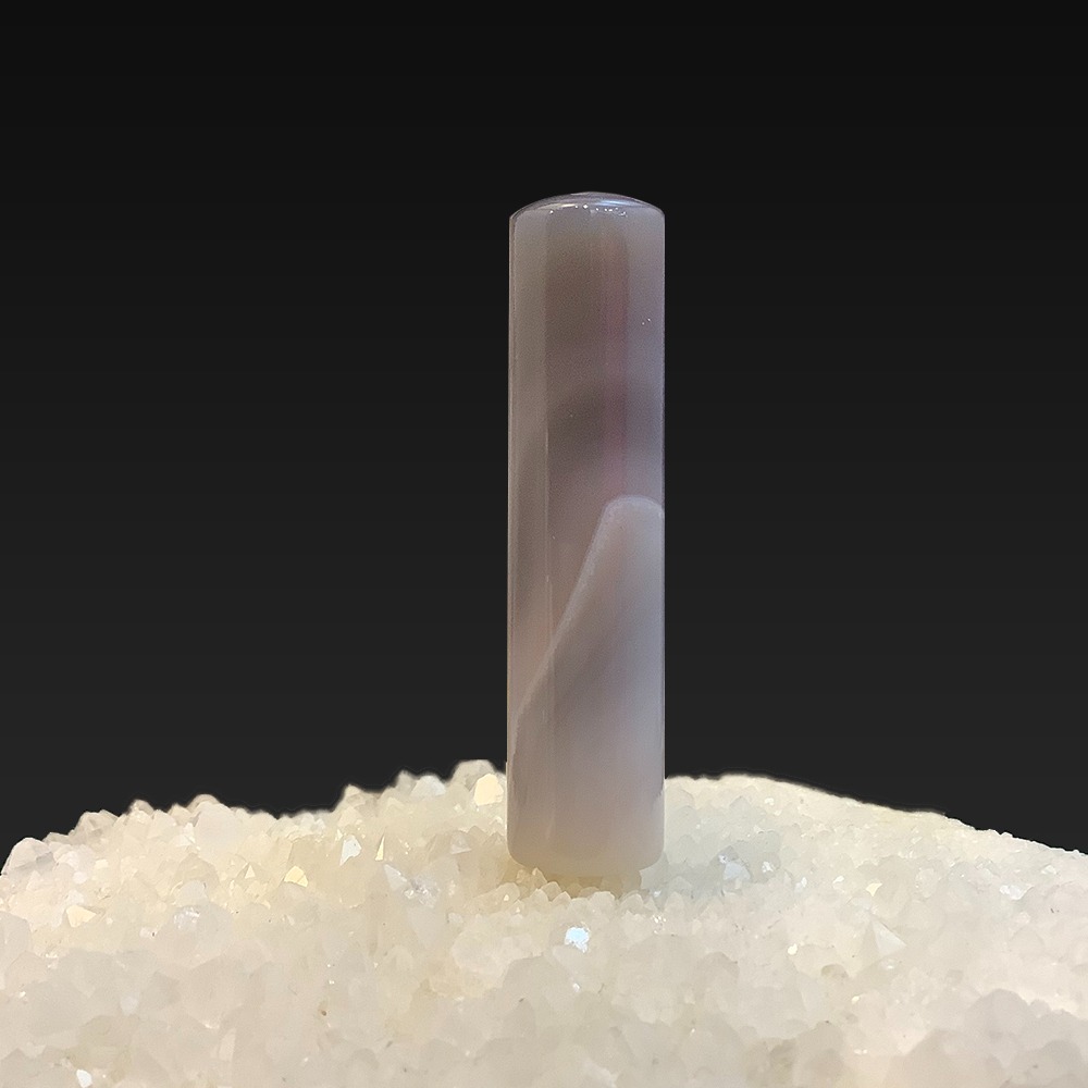 천연원석  마노 아게이트 도장 26g h 6x1.3cm (1점)