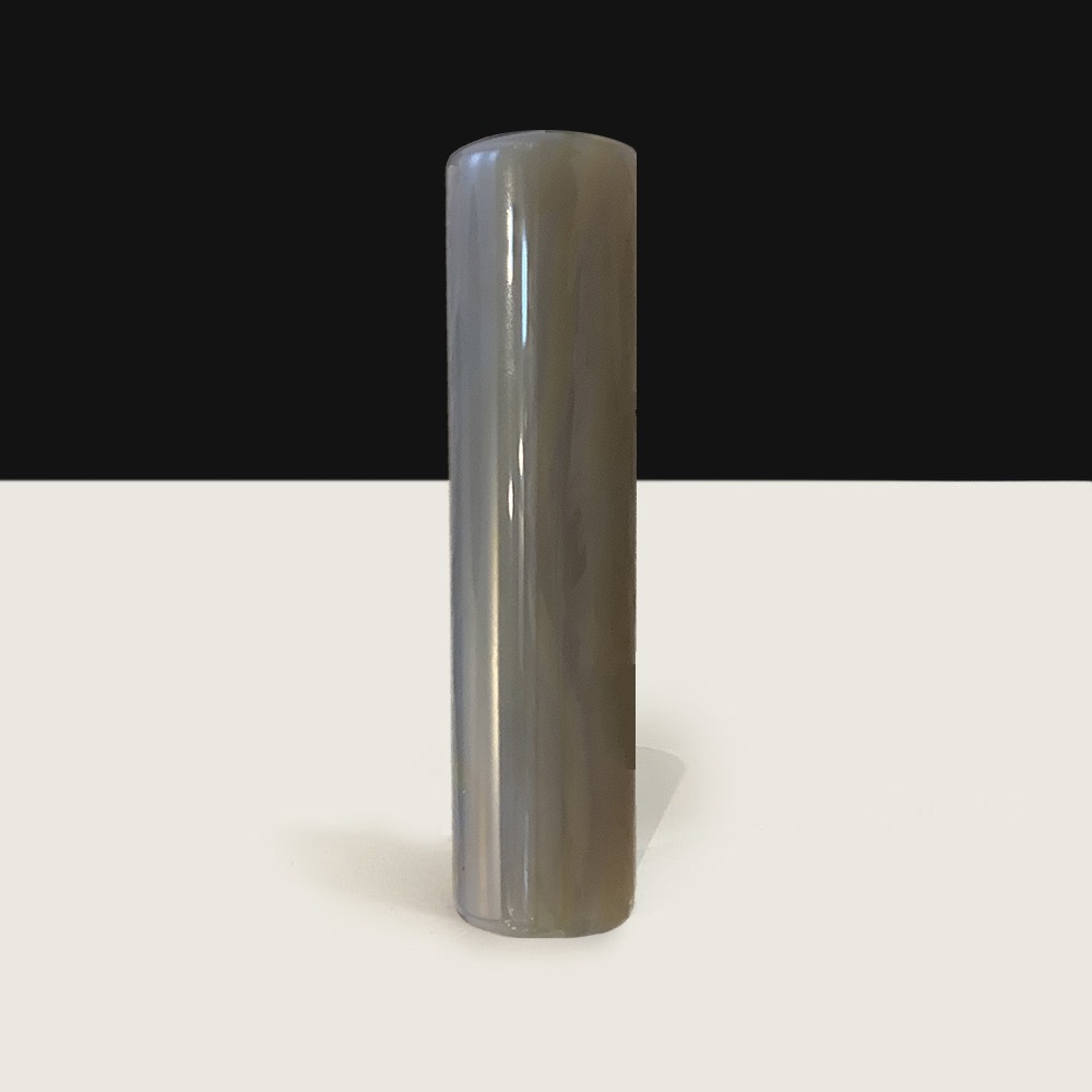 천연원석  마노 아게이트 도장 28g h 6.3x1.5cm (1점)