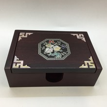 N-21.나전칠기 천연 자개 반자동 명함집 선물 기념품  H3.5X7.5X10.5（cm）