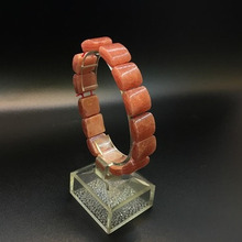 천연 원석 잉카로즈 로도크로사이트 팔찌 1.4×1.2cm