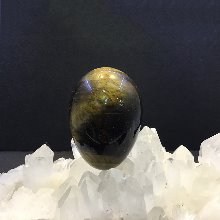 천연원석 관상용 에그스톤 호안석 타이거아이 계란형 85~88g H5x3.5cm