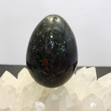 천연원석 관상용 에그스톤 계란형 혈석 86g H5x3.5cm
