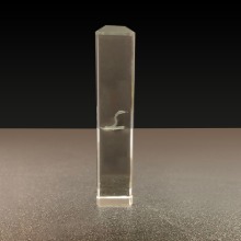 천연 원석 백수정 크리스탈 뱀문양 사각 도장재 53g h8 w1.6cm (1점)
