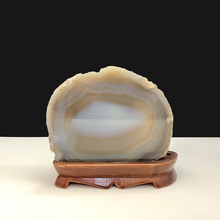 천연 원석 관상용 아게이트 마노 408g h9cm w10cm (1점）