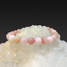 천연 원석 10월탄생석  핑크 오팔 팔찌 8~8.3mm